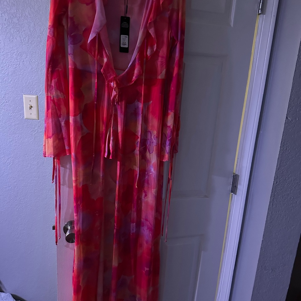 Vibrant Floral Maxi Jumpsuit